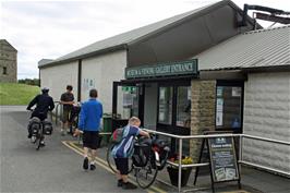 Preparing to leave the Wensleydale Creamery Visitor Centre - we parked our bikes outside the museum, just opposite