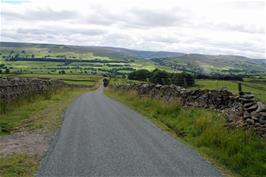 View back over Wensleydale to Semer Water, from near the top of Askrigg Common