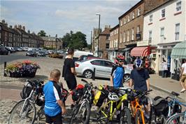 Lunch in Bedale, 19.8 miles into the ride
