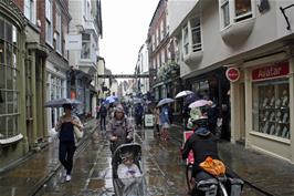 Shambles Street, York on a very wet afternoon