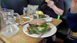 Excellent meals in the Lakeside Café, Trenance Gardens, Newquay