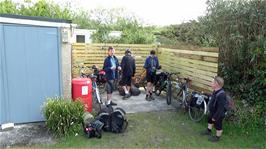 Preparing to leave Land's End Youth Hostel