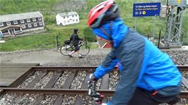The path leading to the Rallarvegen cycle track at Myrdal station
