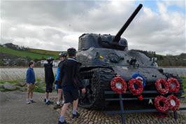 The tank memorial at Torcross