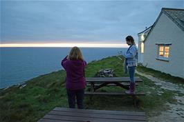 Outside Tintagel Youth Hostel