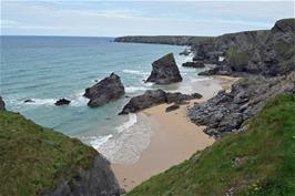 View from the top of the Bedruthan Steps