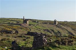 Wheal Owles and Wheal Edwards beam engine houses, Botallack