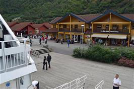View of Flåm key from the ferry