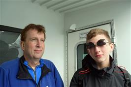 Michael and George on the ferry