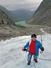 John on the glacier
