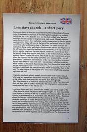 A short history of Lom Stave Church Page 1