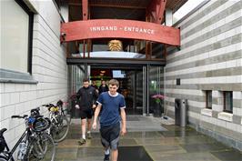 Leaving the Norwegian Olympic Museum
