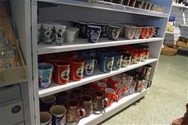 Norwegian mugs on sale at the Viking Ship Museum, Oslo