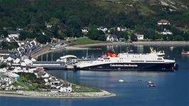 The Stornoway ferry prepares to leave Ullapool