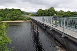 The new footbridge over the River Lochy, near Old Inverlochy Castle