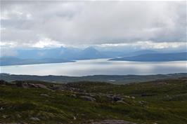 View towards the islands of Scalpay and Raasay, with Skye beyond, on the descent from Bealach na Ba