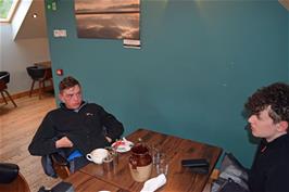 A much needed coffee and warm-up at The Junction café, Applecross