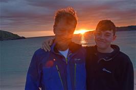 Michael and Dillan at Achmelvich