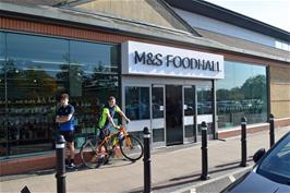 Ready to leave M&S Torquay, our venue for coffee and lunch