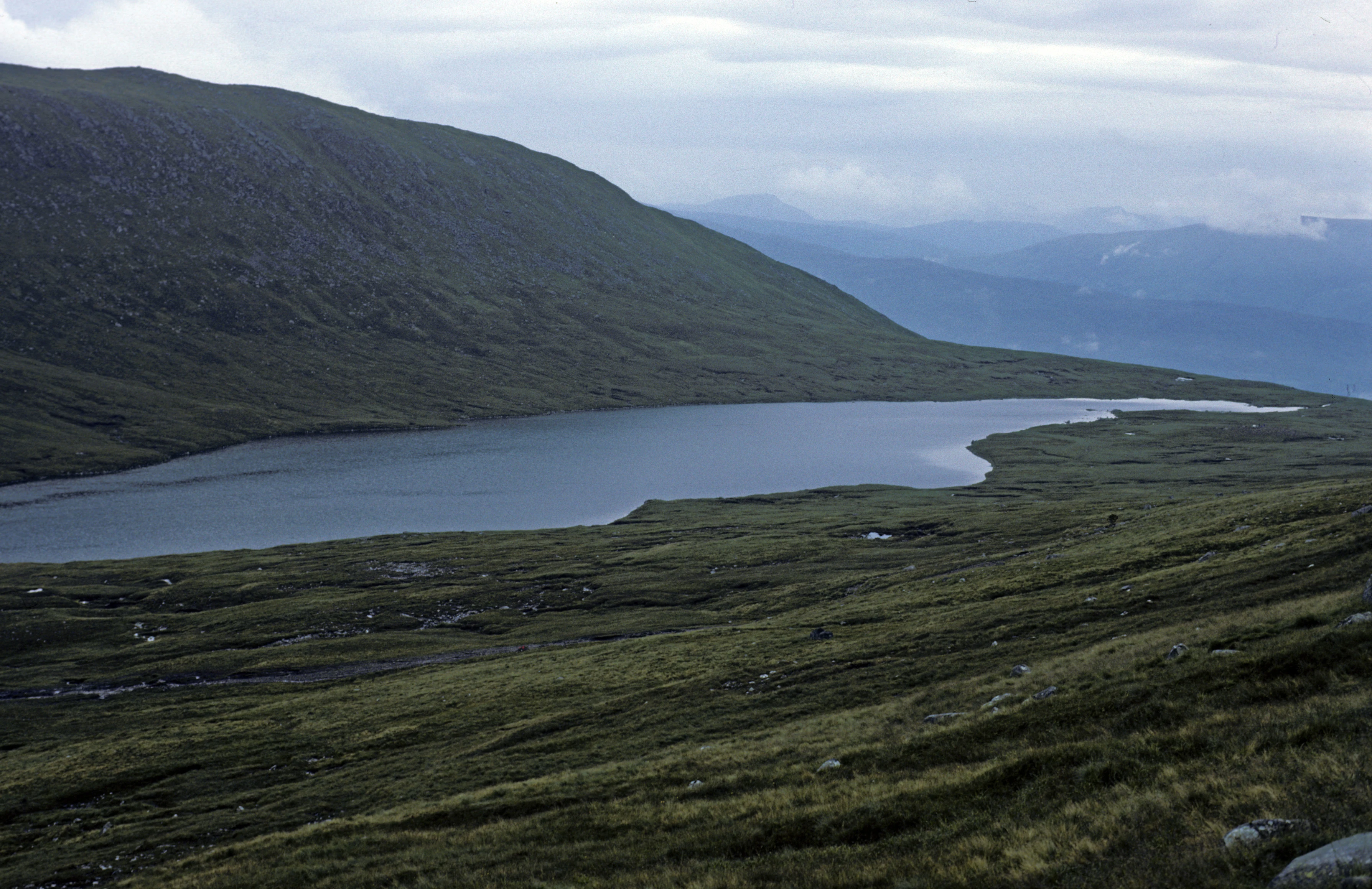 Lochan Meall at 570m above sea level - not quite half way up