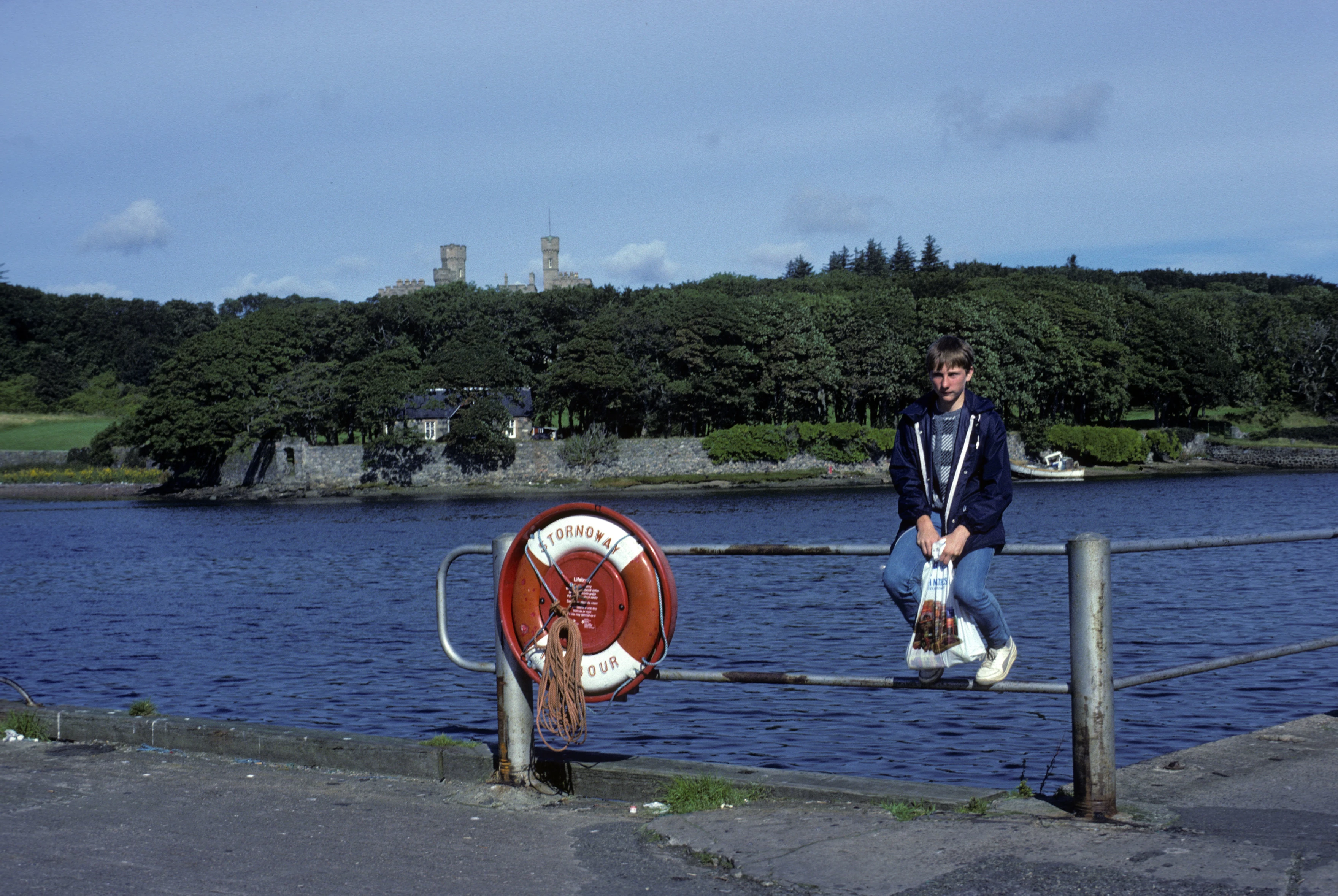 Daniel Coles at Stornoway harbour