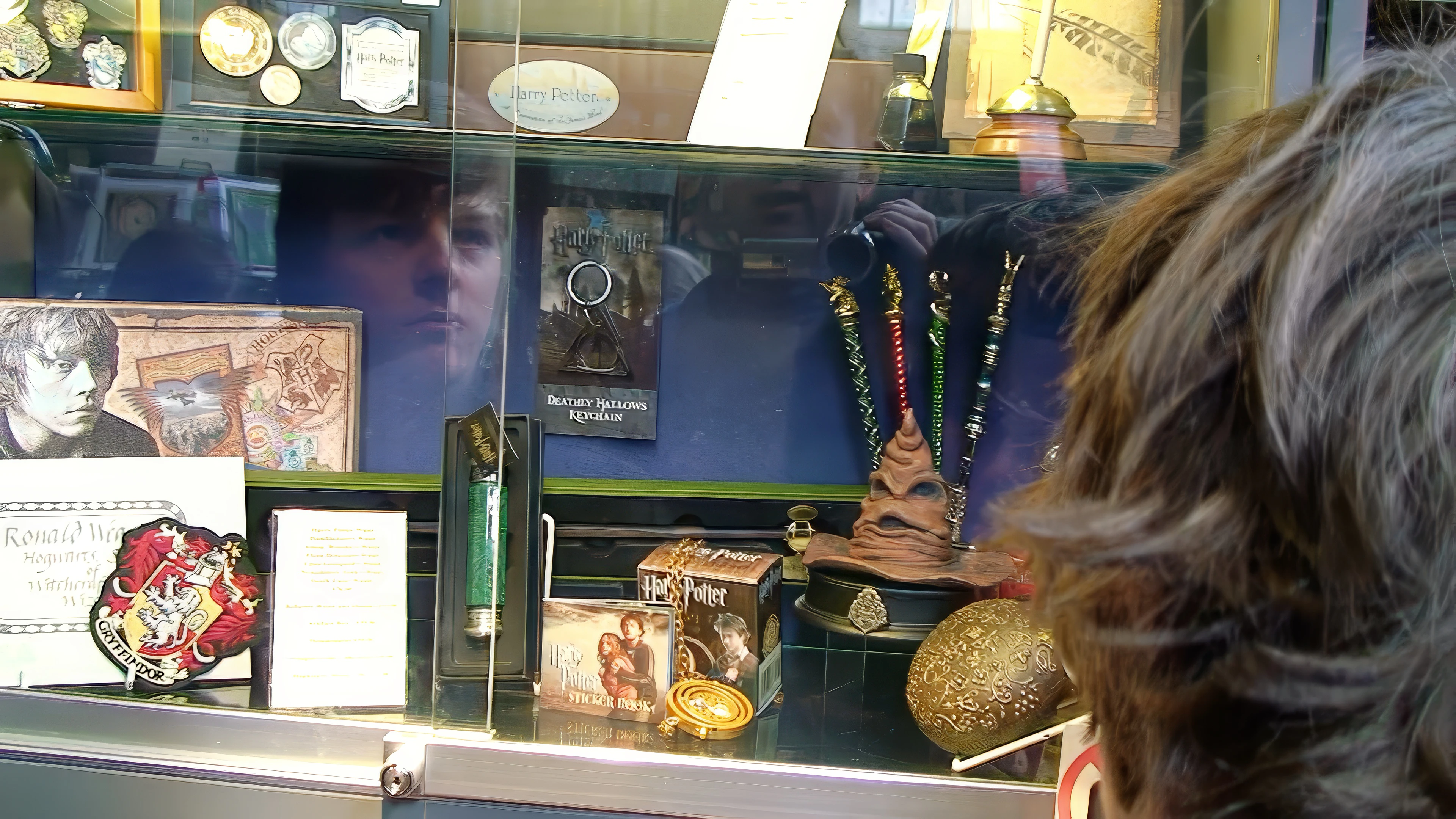 Callum O’Brien ponders which Harry Potter merchandise to buy in the gift shop.