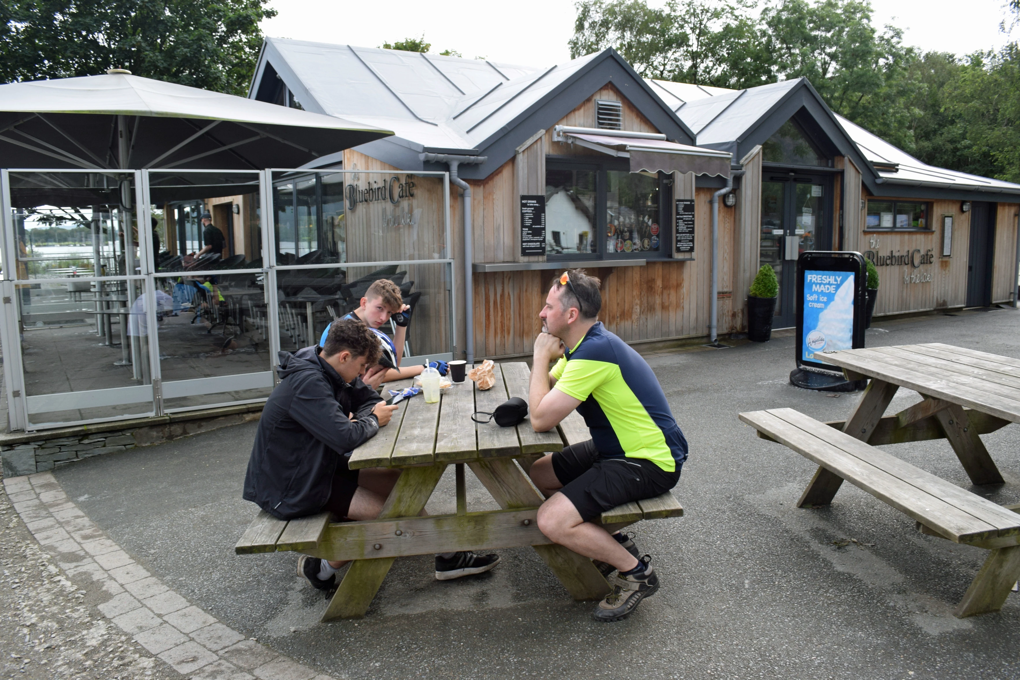 The Bluebird Cafe, named after Donald Campbell’s Bluebird, used here in 1967