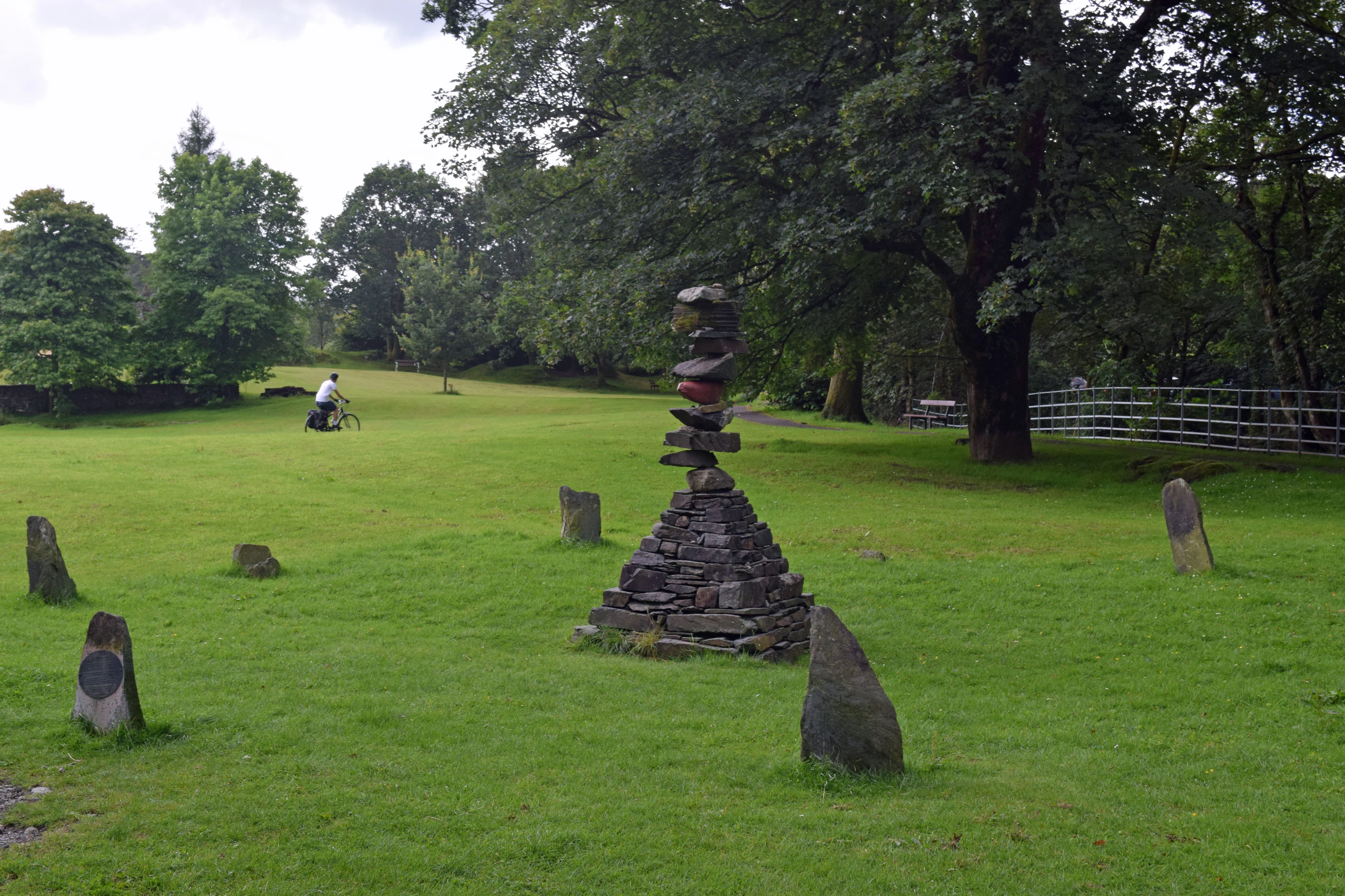 The Turning Point sculpture, Rothay Park, Ambleside.