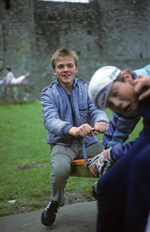 Paul Williams and David Parry at Harlech Castle