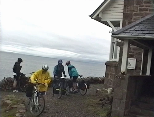 Preparing to leave Carn Dearg Youth Hostel, Gairloch.