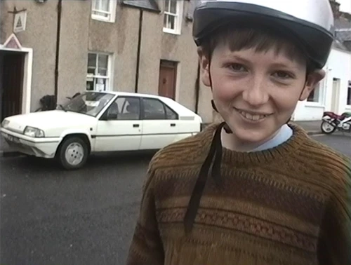 Andrew outside Ullapool Youth Hostel.