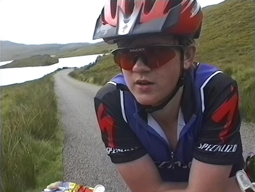 Gavin bemoans the midges during our Loch Lurgainn lunch stop.