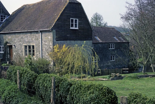 Picturesque Donhead Mill on the River Nadder, approaching Donhead St Andrew.