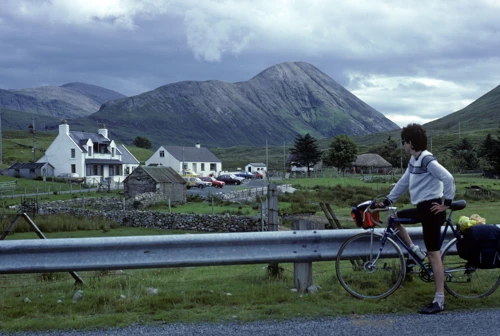 Looking back to the café at Luib