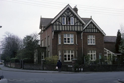 Cranborne Youth Hostel, Crane Street in the village centre; Gary and Graham at our attic dormer window.