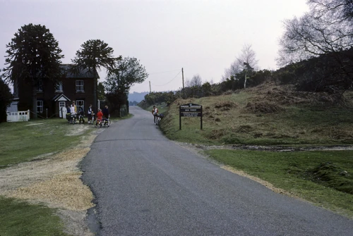 Entering New Forest National Park near Appleslade Bottom, approaching Linwood, ten miles in.