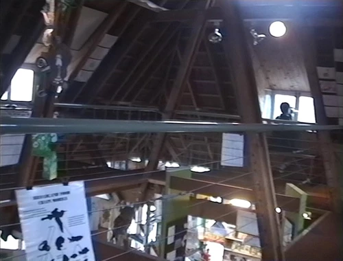 Ranworth Broad Visitor Centre’s upper floor made a dry, cosy lunch venue.