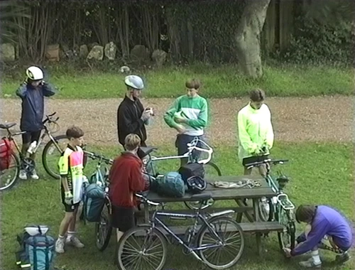 Preparing to roll out from Sheringham youth hostel.