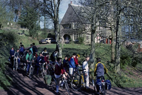 The group outside Holford Youth Hostel.