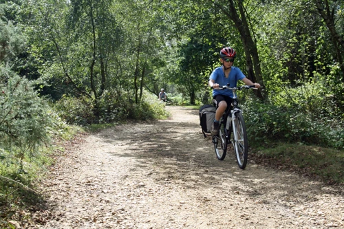 George on the Bigsburn Hill track approaching Rockford.