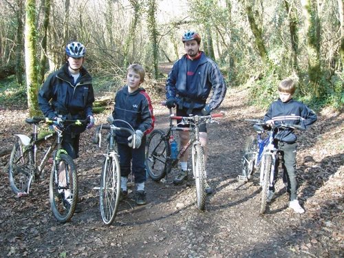 Joe, Josh, Tao and Dennis in Broadridge Woods.