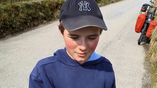 Josh Ham, proud of his dung beetle.