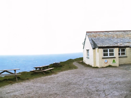 Tintagel YH, via an overexposed camcorder shot.