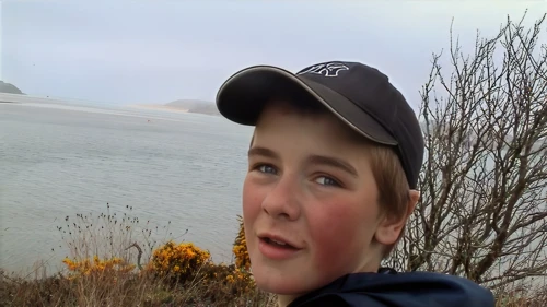 Great views from the Camel Trail along the Camel Estuary to the sea beyond Padstow.