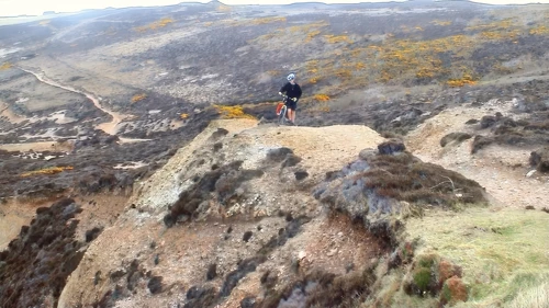 Joe on the Coast Path from Cligga Head towards St Agnes.