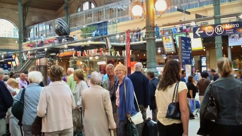 A very busy Paris Gare du Nord
