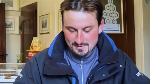 Tao caught ladling sugar into his coffee at the San Bernardino restaurant.