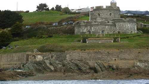 St Mawes Castle, from the 15:15 Falmouth–St Mawes ferry.