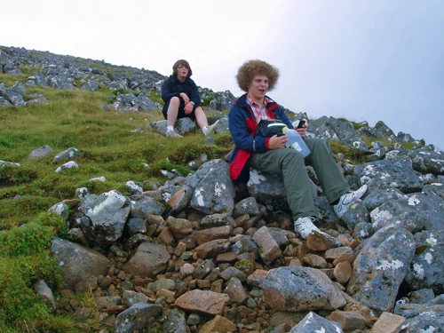Ash and Ryan admire the view after leaving the others at the lake.