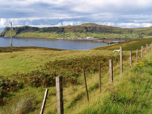 Approaching Uig ferry terminal, Isle of Skye.